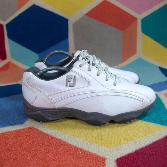 FootJoy Super Lites Men\'s‎ Golf Shoes. White/Black  Size 9 main image 6